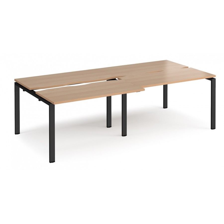 Adapt 1200mm Deep Sliding Top Double Back to Back Bench Desk